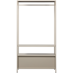 Ferris open kledingkast 100 cm metaal zand