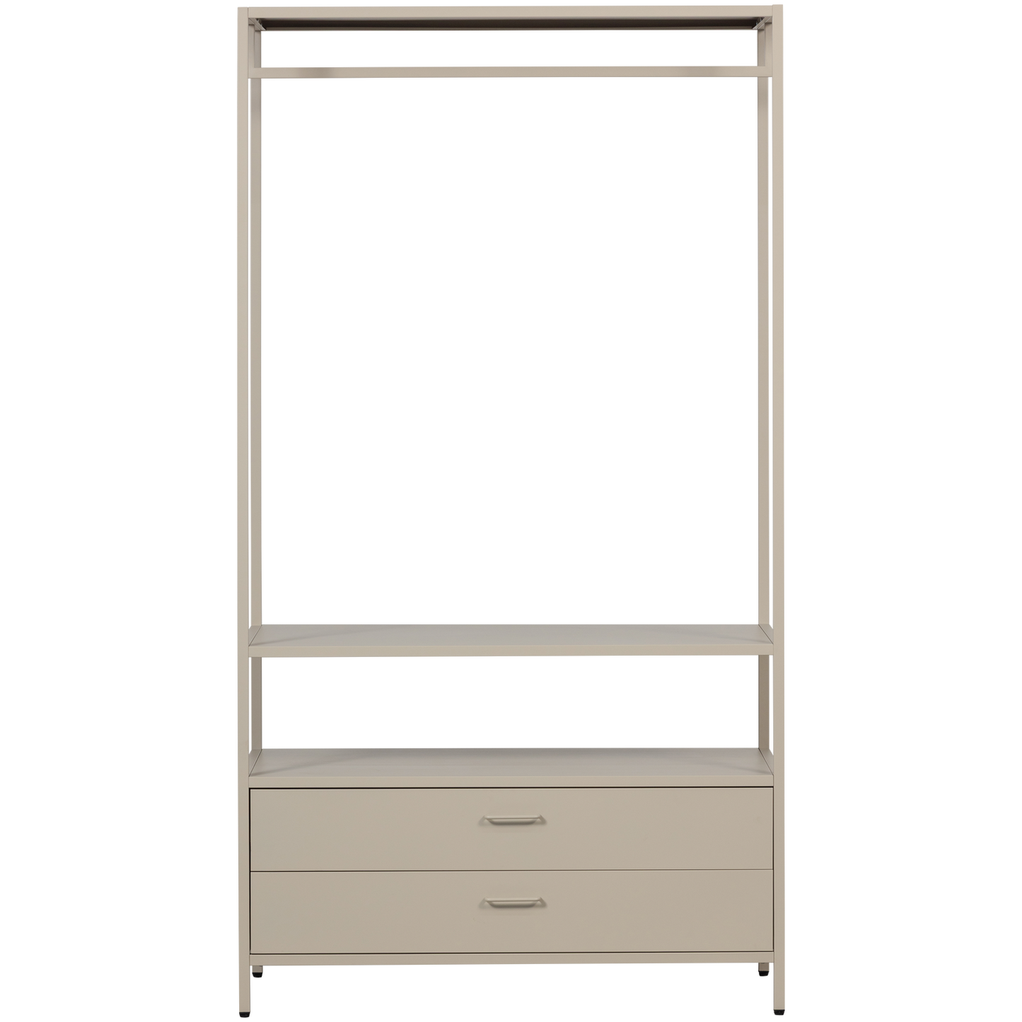 Ferris open kledingkast 100 cm metaal zand