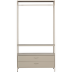 Ferris open kledingkast 100 cm metaal zand