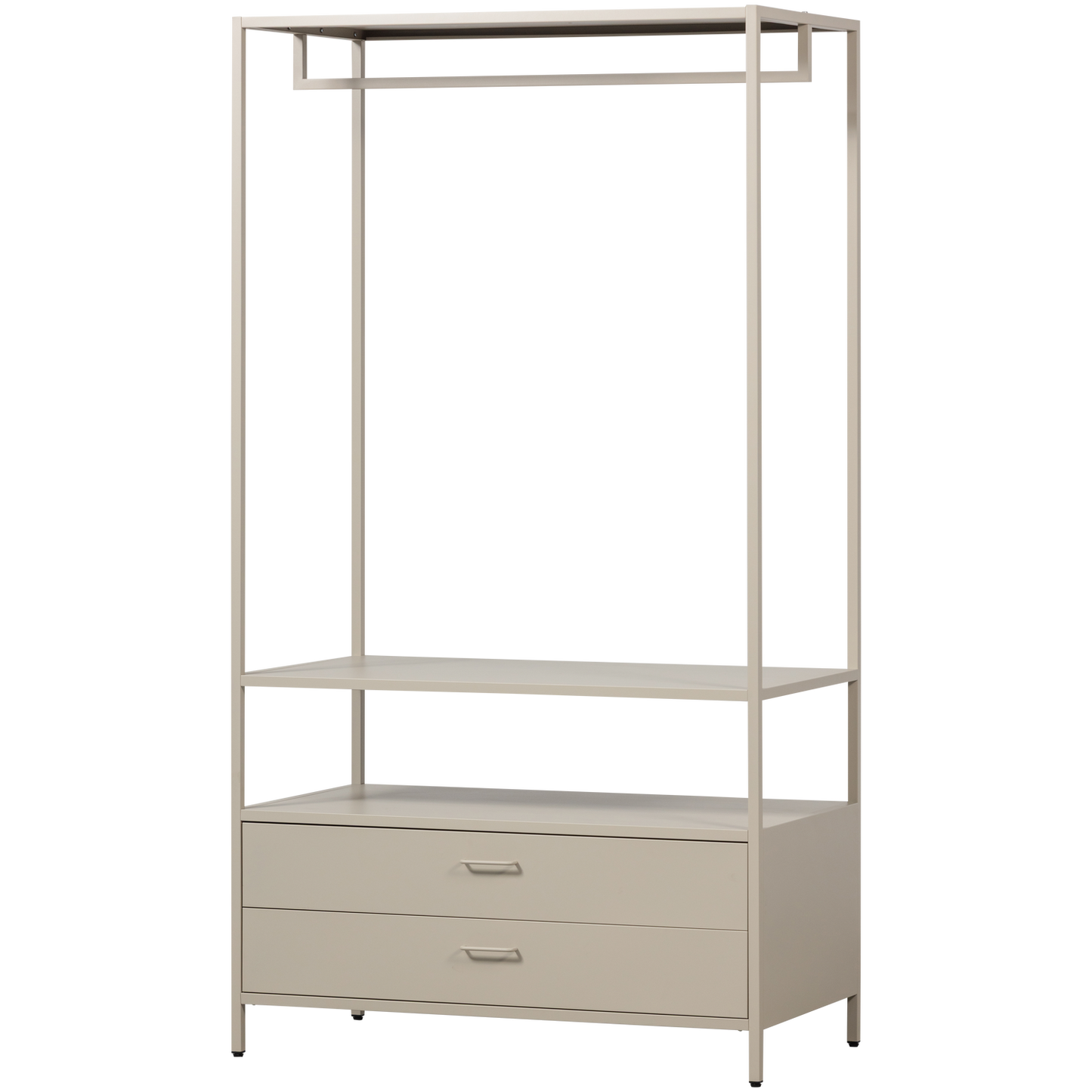 Ferris open kledingkast 100 cm metaal zand