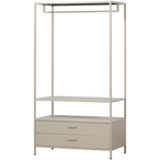 Ferris open kledingkast 100 cm metaal zand