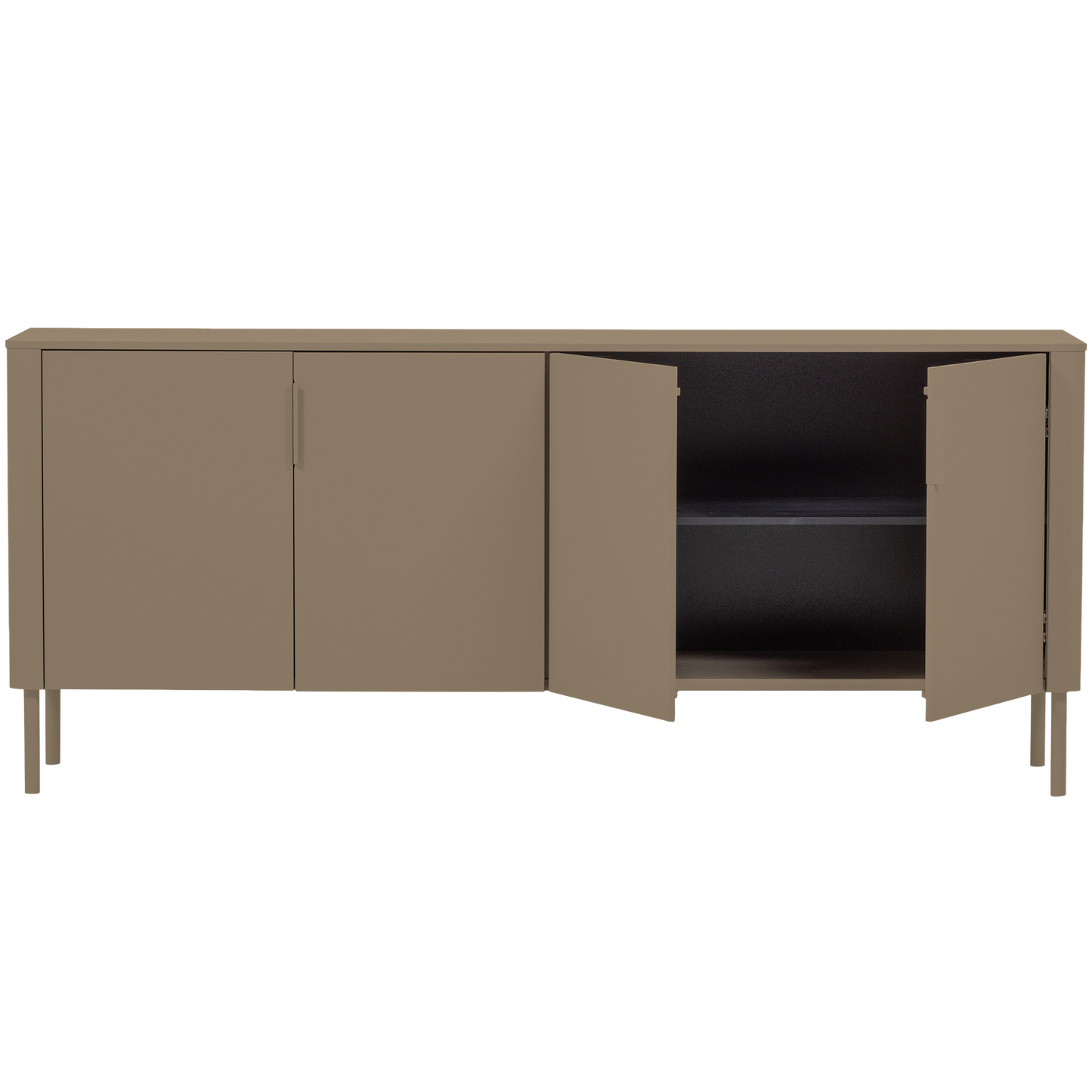 Gunnar dressoir 200 cm grenen mud [fsc]