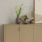 Gigi tafellamp gehamerd glas 38xo15cm naturel