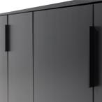 Gunnar dressoir 200 cm grenen matzwart [fsc]