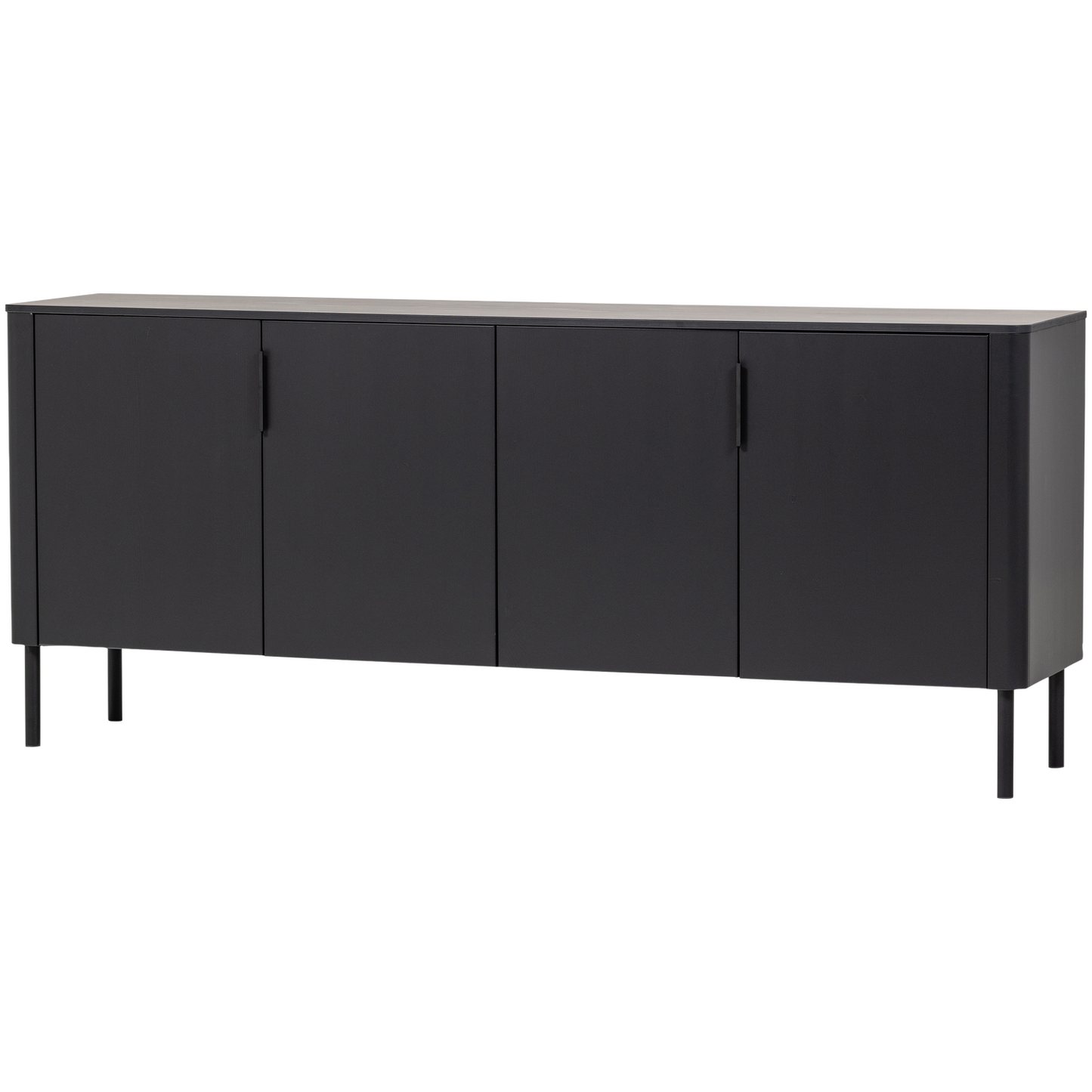 Gunnar dressoir 200 cm grenen matzwart [fsc]