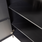 Gunnar dressoir 200 cm grenen matzwart [fsc]