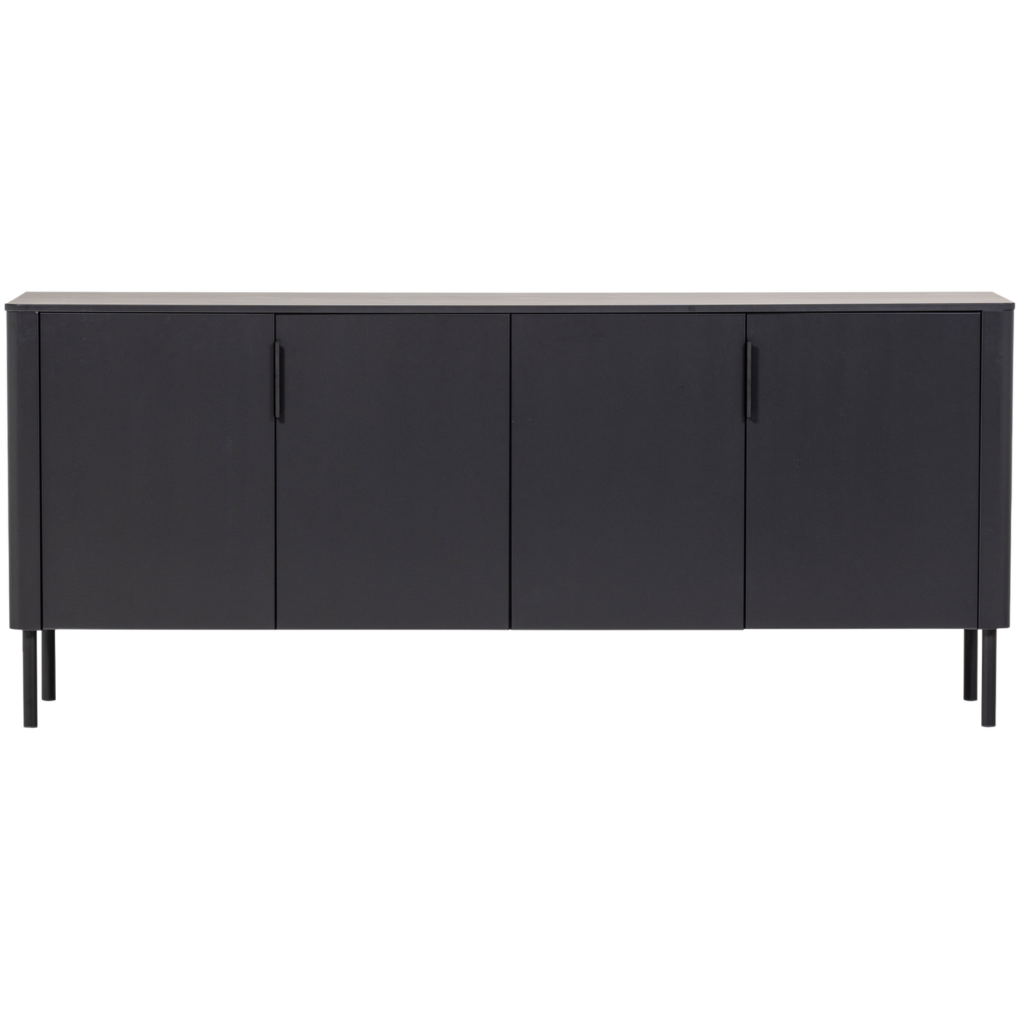 Gunnar dressoir 200 cm grenen matzwart [fsc]