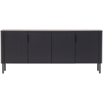 Gunnar dressoir 200 cm grenen matzwart [fsc]