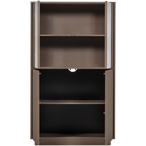 Nova lage vitrinekast grenen truffel bruin [fsc]