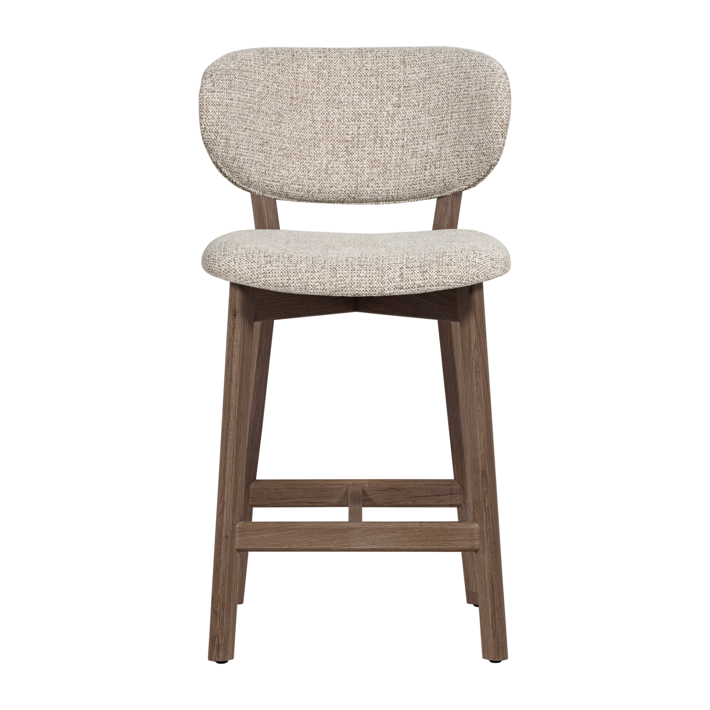 Udar barstoel naturel met houten frame bruin [fsc]