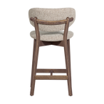 Udar barstoel naturel met houten frame bruin [fsc]