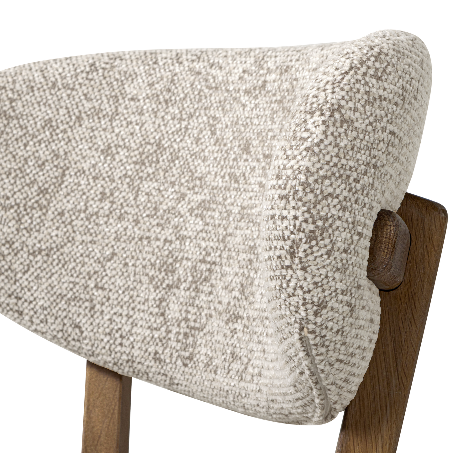 Udar barstoel naturel met houten frame bruin [fsc]