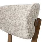 Udar barstoel naturel met houten frame bruin [fsc]