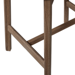 Udar barstoel naturel met houten frame bruin [fsc]