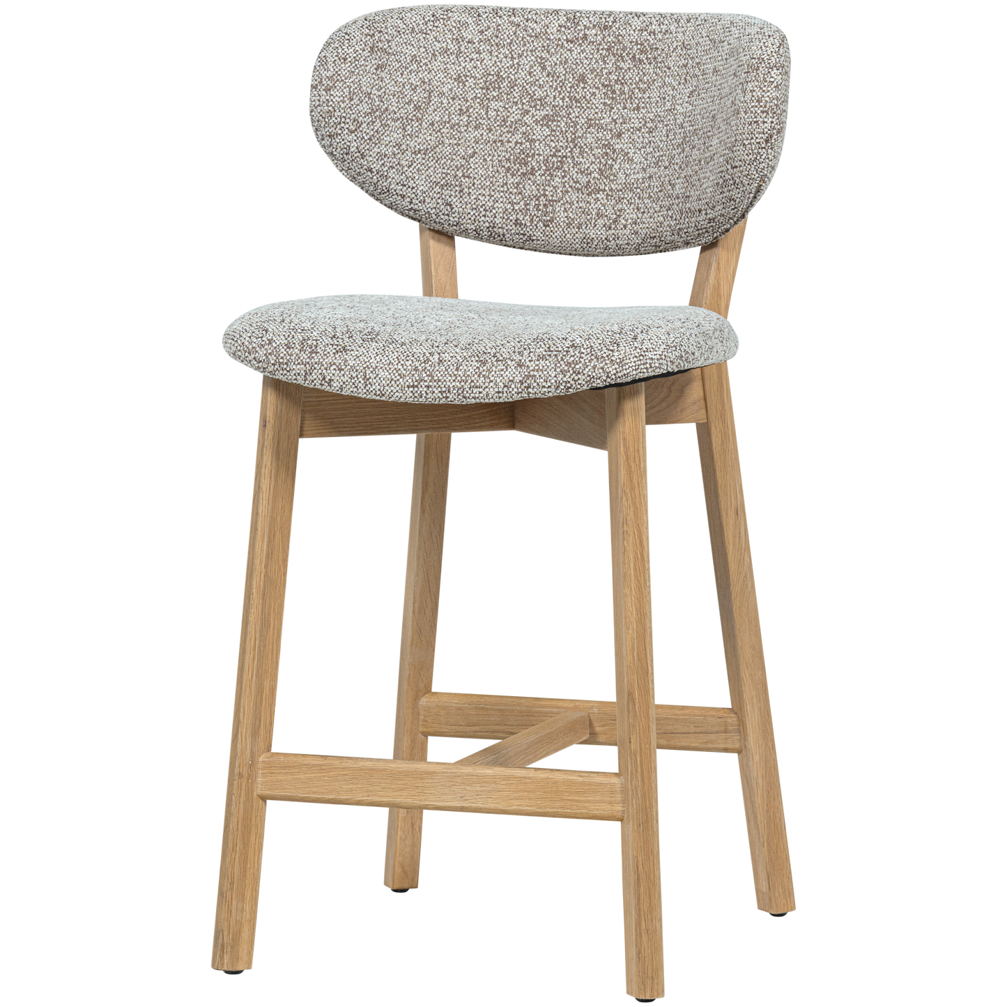 Udar barstoel naturel met houten frame naturel [fsc]