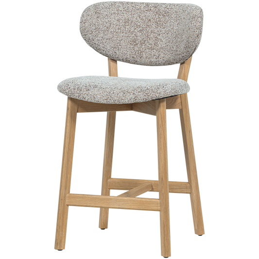 Udar barstoel naturel met houten frame naturel [fsc]