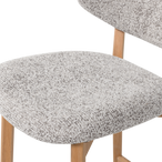 Udar barstoel naturel met houten frame naturel [fsc]