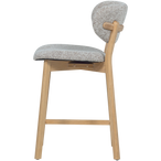 Udar barstoel naturel met houten frame naturel [fsc]