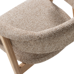 Tunar eetkamerstoel met armleuning hout naturel [fsc]