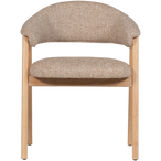 Tunar eetkamerstoel met armleuning hout naturel [fsc]