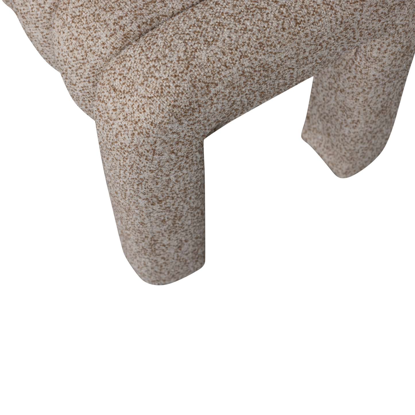 Frex gestoffeerd bankje boucle bruin [fsc]