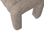 Frex gestoffeerd bankje boucle bruin [fsc]