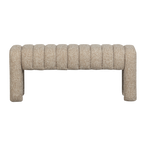 Frex gestoffeerd bankje boucle bruin [fsc]