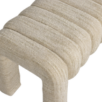 Frex gestoffeerd bankje boucle naturel [fsc]