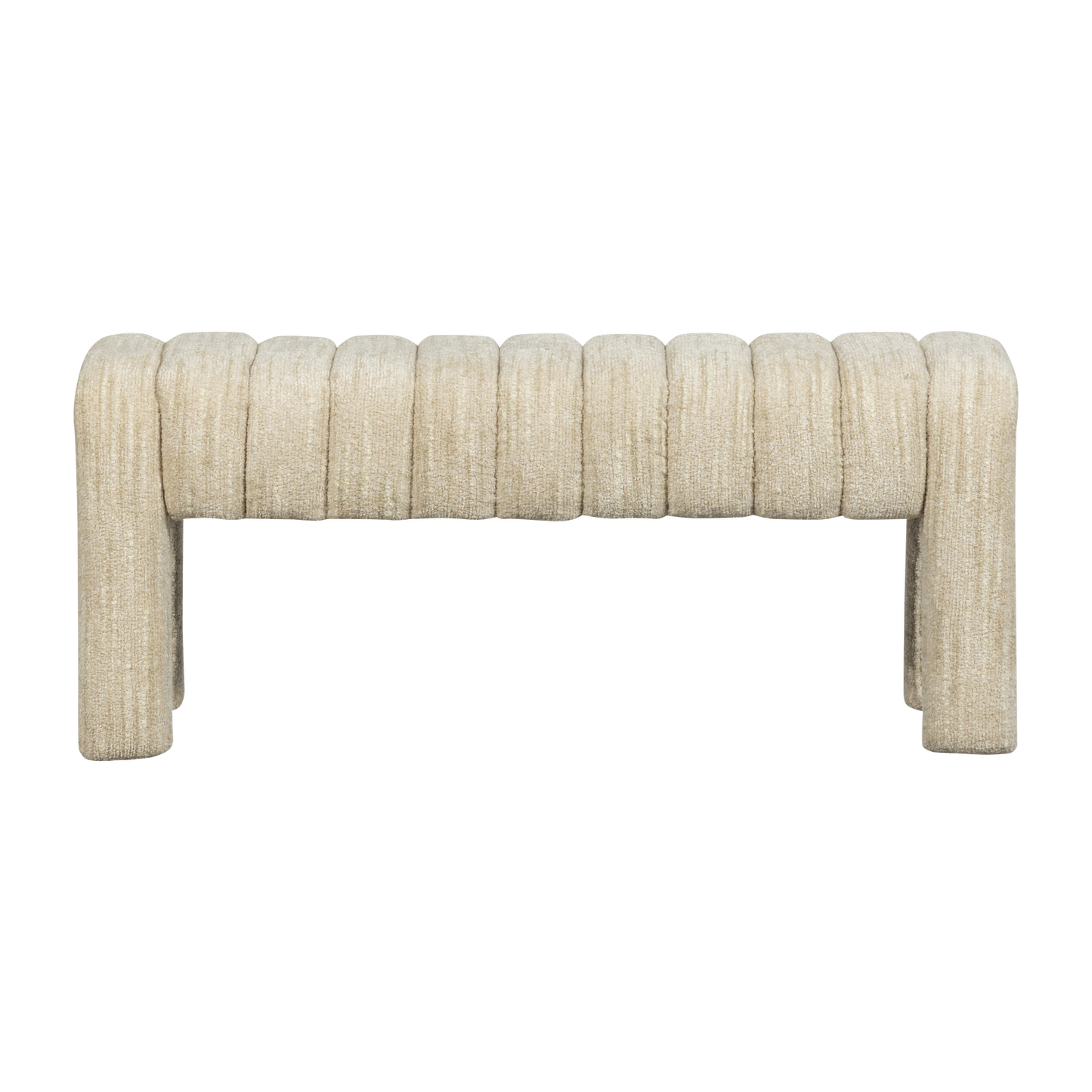 Frex gestoffeerd bankje boucle naturel [fsc]