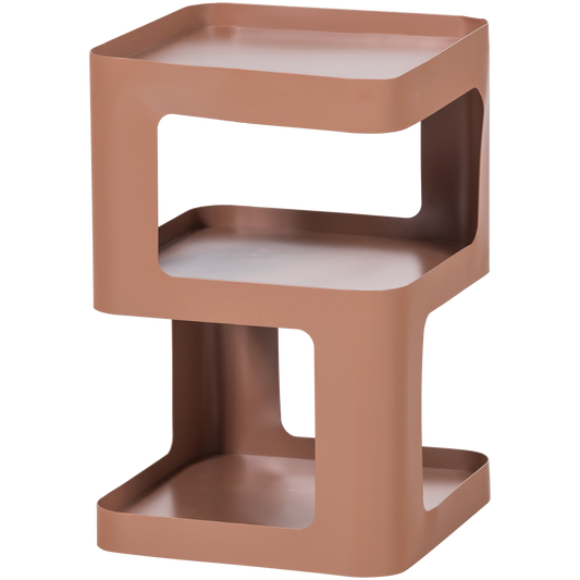 Riv bijzettafel/nachtkastje metaal zalmroze