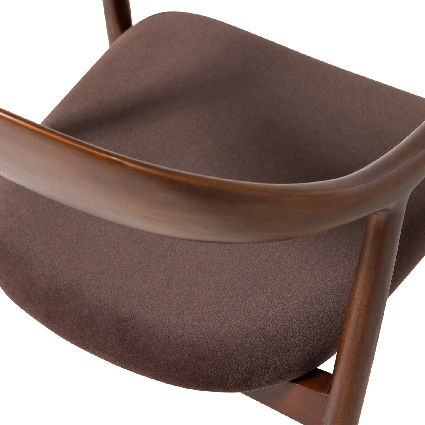 Bran eetkamerstoel beukenhout velvet bruin [fsc]