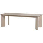 Tablo eettafel afgerond dl 240x100 cm dakargrau [fsc]