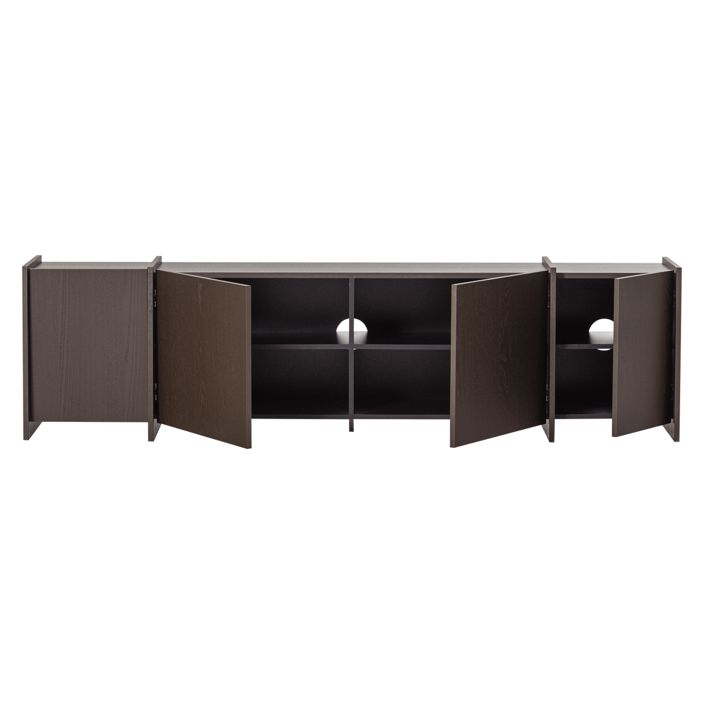 Brock tv meubel 200 cm essen fineer middenbruin [fsc]