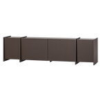 Brock tv meubel 200 cm essen fineer middenbruin [fsc]