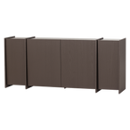 Brock dressoir 200 cm essen fineer middenbruin [fsc]