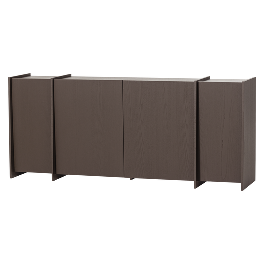 Brock dressoir 200 cm essen fineer middenbruin [fsc]