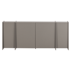 Brock dressoir 200 cm essen fineer warmgrijs [fsc]