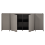 Brock dressoir 200 cm essen fineer warmgrijs [fsc]