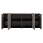 Brock dressoir 200 cm essen fineer warmgrijs [fsc]