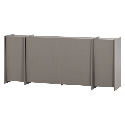 Brock dressoir 200 cm essen fineer warmgrijs [fsc]