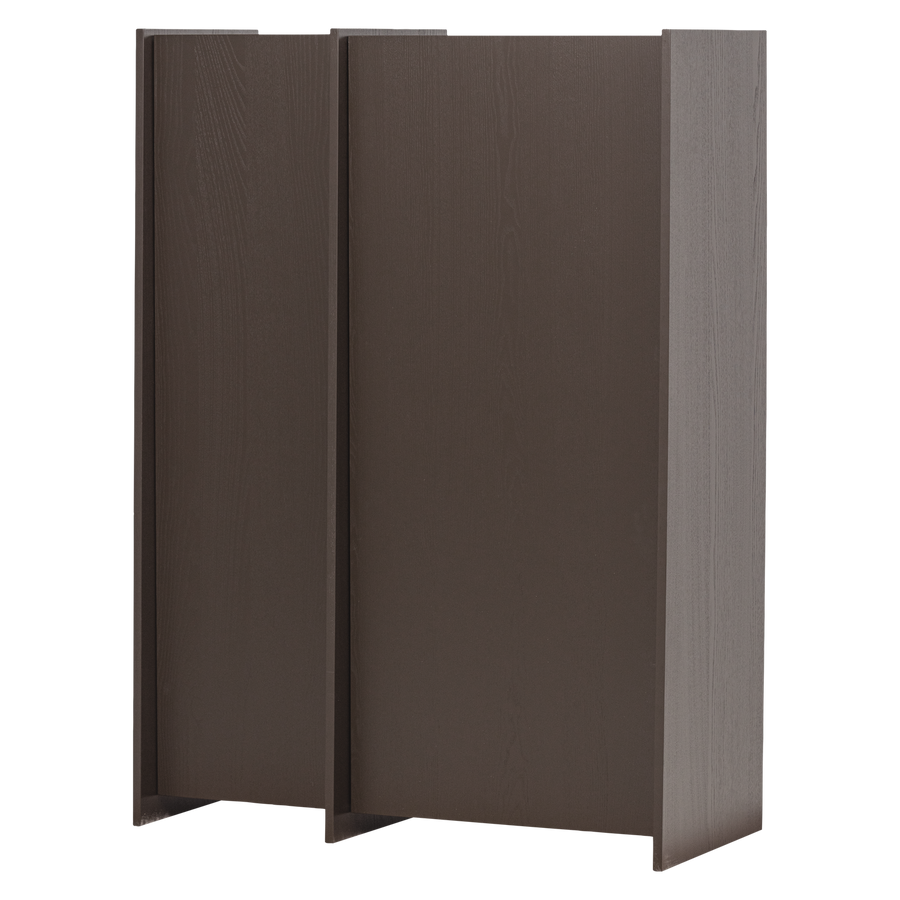 Brock 2-deurs kast essen fineer middenbruin [fsc]