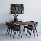 Rubo eettafel 180x95 cm mangohout bruin