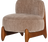 Runi fauteuil hout/velvet zand [fsc]