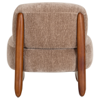 Runi fauteuil hout/velvet zand [fsc]