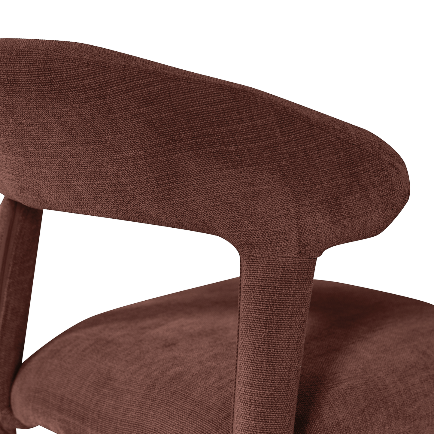 Sile eetkamerstoel linnenlook bordeauxrood