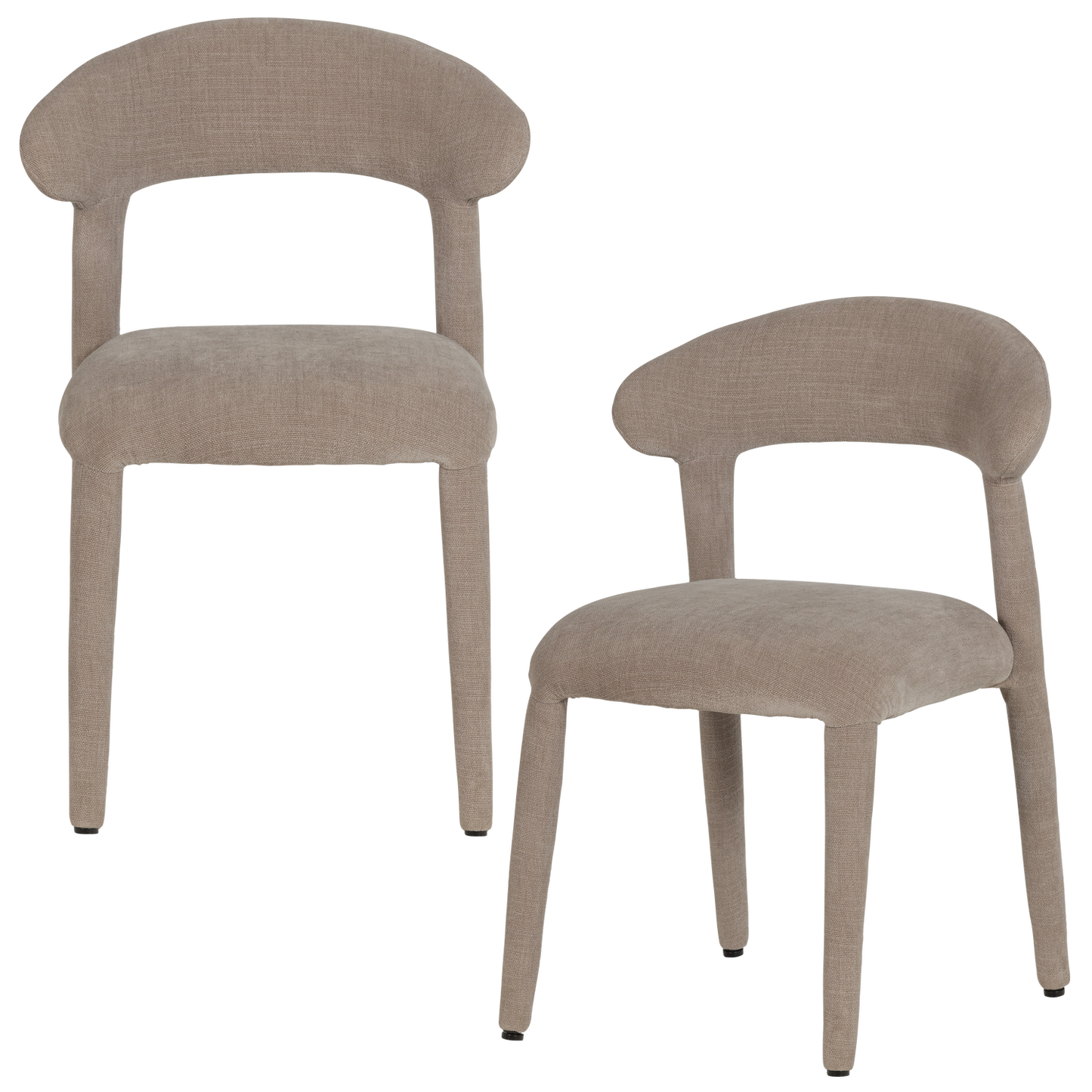 Sile eetkamerstoel linnenlook zand
