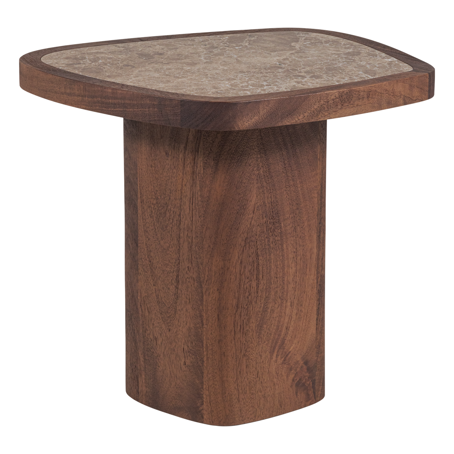 Granu bijzettafel marmer/mangohout bruin [fsc]