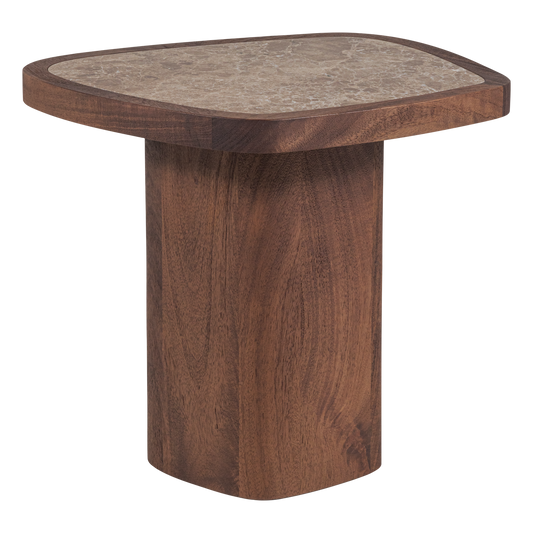 Granu bijzettafel marmer/mangohout bruin [fsc]