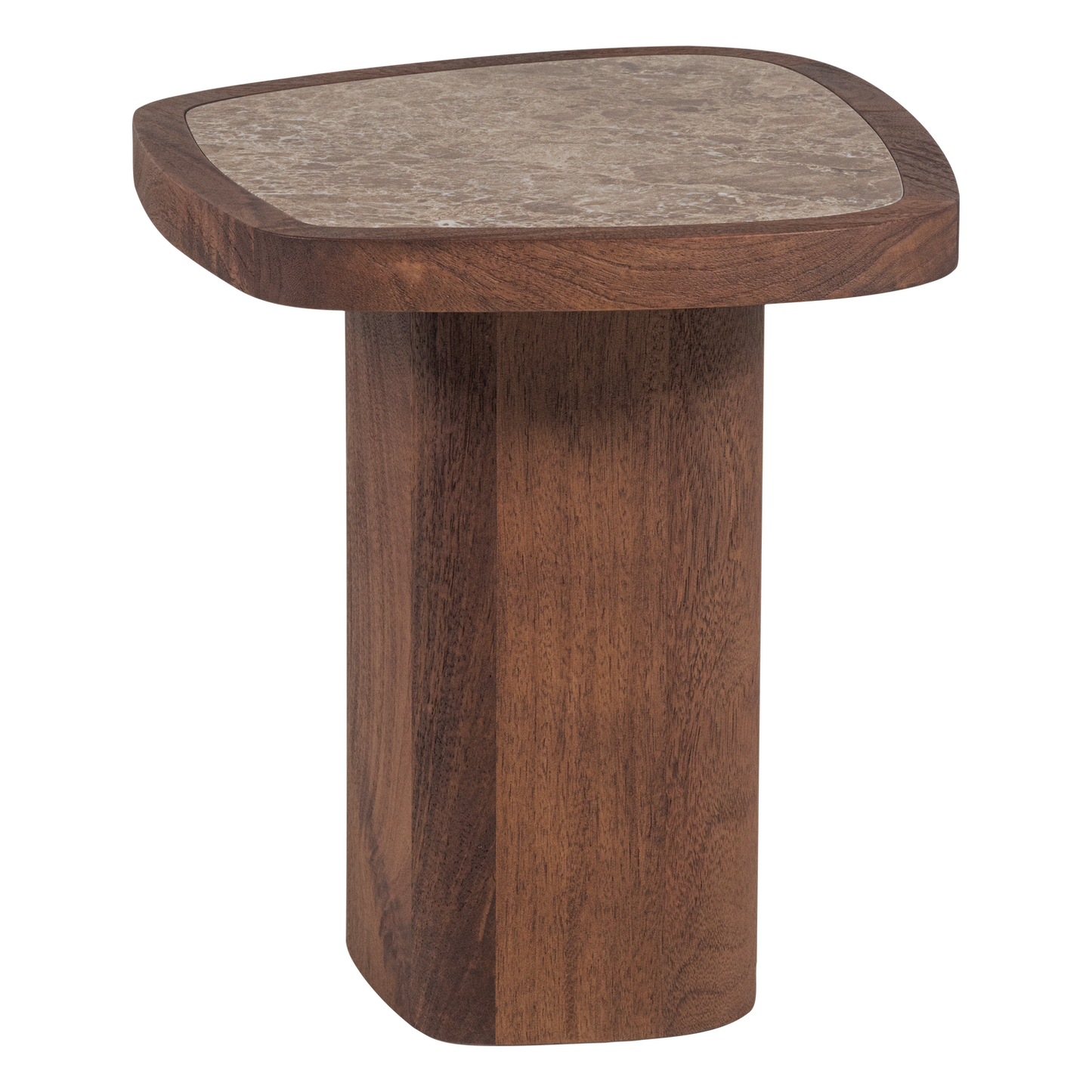 Granu bijzettafel marmer/mangohout bruin [fsc]