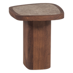 Granu bijzettafel marmer/mangohout bruin [fsc]